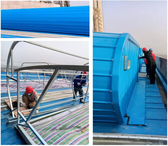 工程快讯——河南省周口扶沟电厂通风气楼工程验收