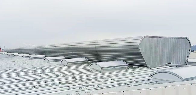 宁波万华集团通风天窗工程完工