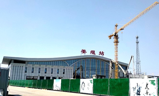 宁启铁路姜堰站电动排烟窗工程完工