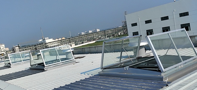 安徽宁亿泰科技有限公司电动排烟天窗工程完工